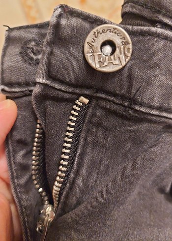 Panço 4-5 Yaş Kemer Detaylı Siyah Kız Kot Pantolon - Görsel 7