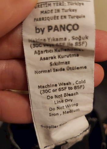 Panço 4-5 Yaş Kemer Detaylı Siyah Kız Kot Pantolon - Görsel 5