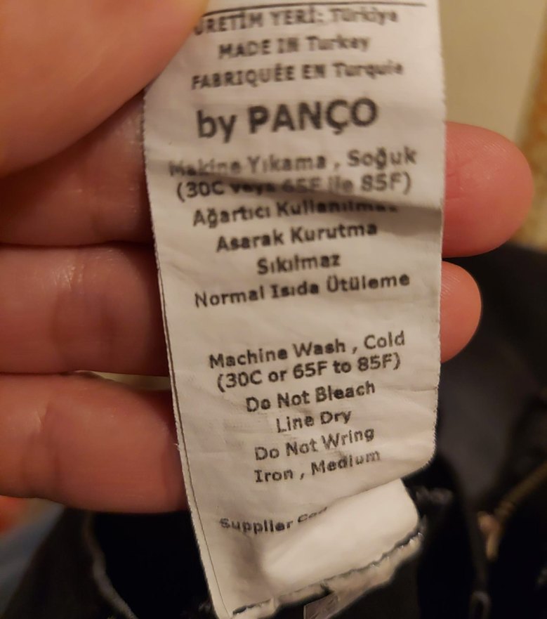 Panço 4-5 Yaş Kemer Detaylı Siyah Kız Kot Pantolon - Görsel 5