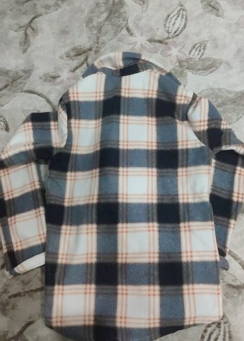 Kadın Gri Kareli Düğmeli Kısa Kollu Gömlek - Görsel 3