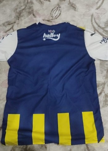 Sarı Lacivert Erkek Kısa Kollu Spor Forma - Görsel 2