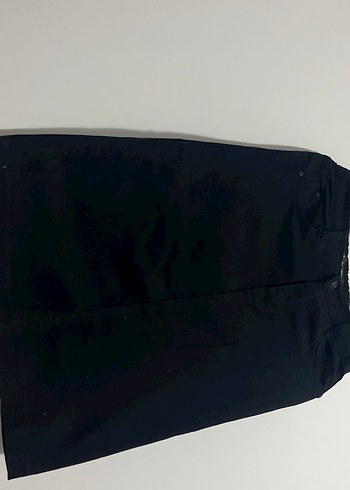 Kemerli Siyah Kız Çocuk Etek - Görsel 3