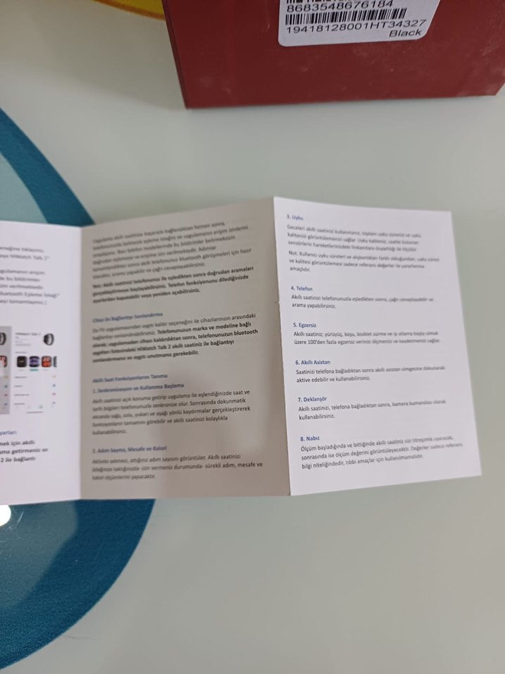 inteya HiWatch Talk 2 Siyah Akıllı Saat - Görsel 3