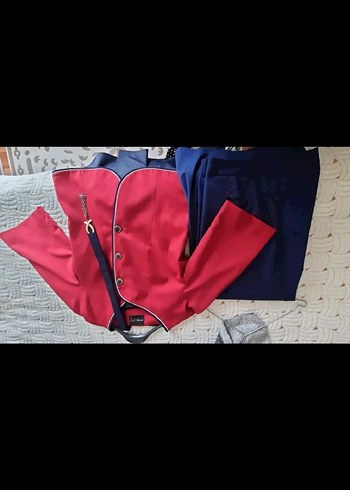 Düğmeli Kırmızı Kadın Mini Ceket 40 beden - Görsel 3