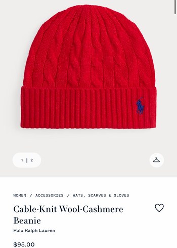 Polo Ralph Lauren Kirmizi Orgu Bere