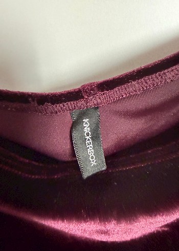 Bordo Midi Hamile Tunik V Yaka - Görsel 3