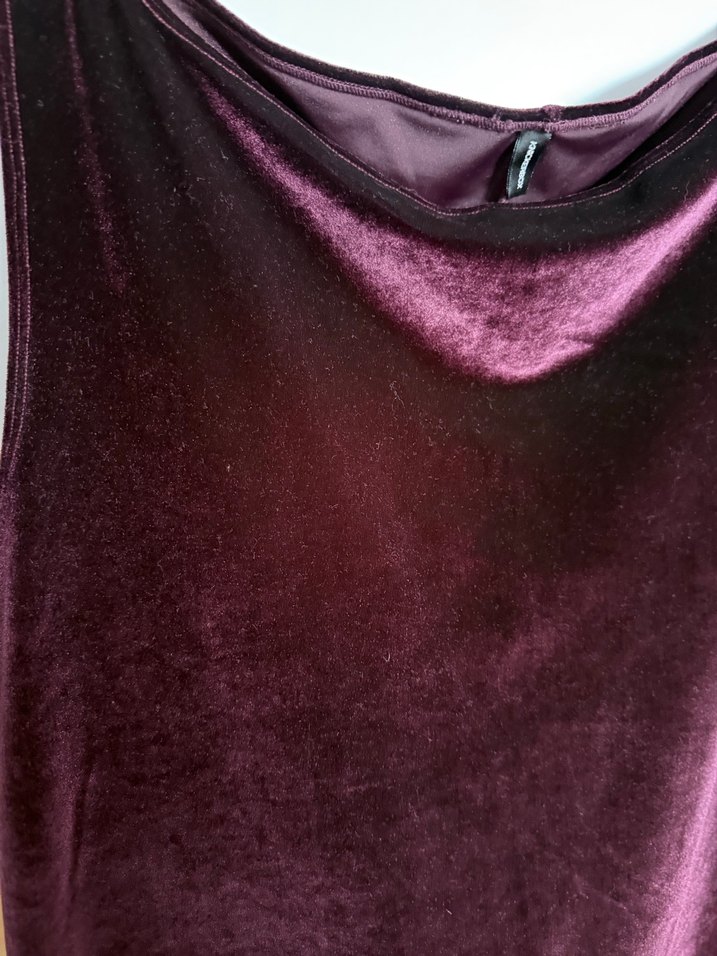 Bordo Midi Hamile Tunik V Yaka - Görsel 2