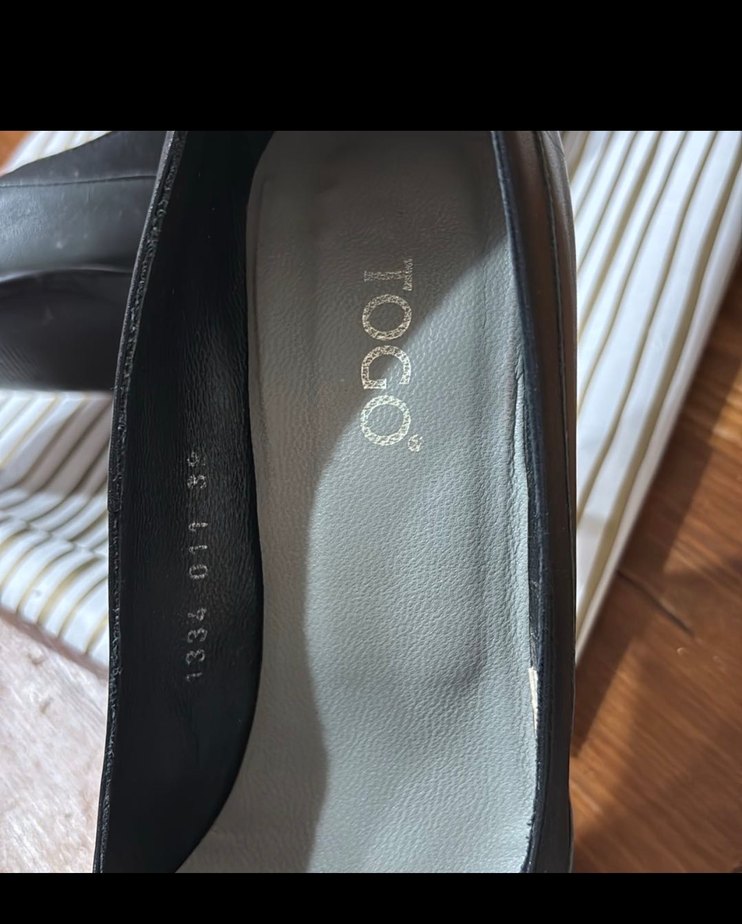 Klasik Siyah Deri Stiletto Kadın Topuklu - Görsel 5