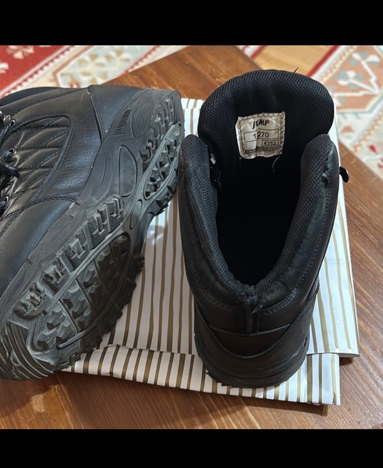 Siyah Bağcıklı Erkek Kauçuk Bot - Görsel 3