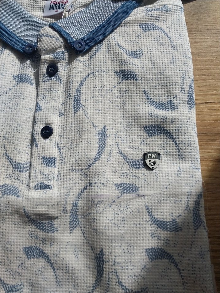 Erkek Desenli Kısa Kollu Polo Tişört - Görsel 3