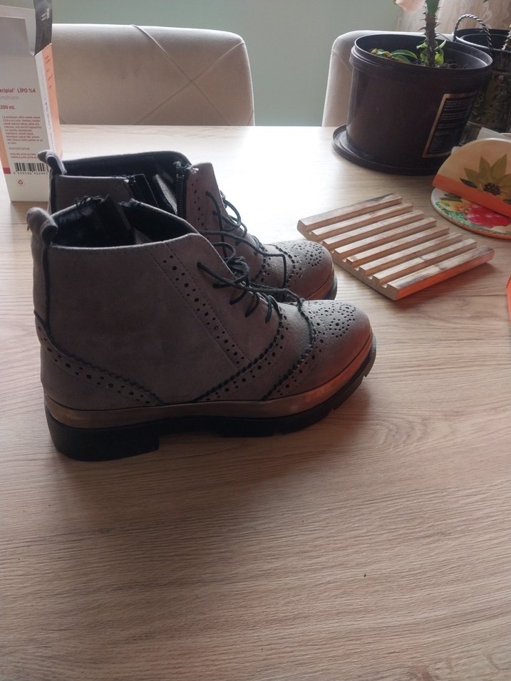 Gri Süet Stiletto Topuklu Kadın Bot - Görsel 3