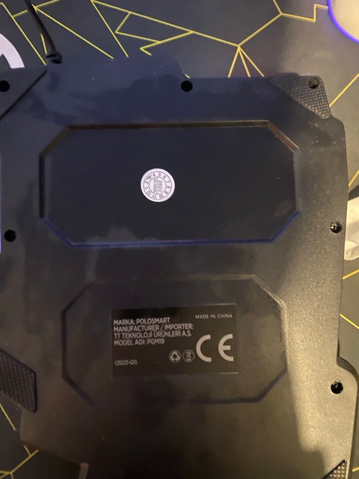 Renkli LED ışıklı tek el klavye - Görsel 5