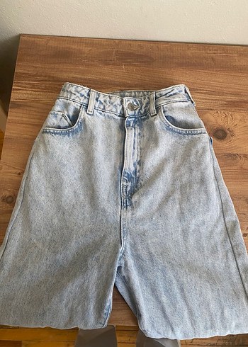 Açık mavi mom Jean - Görsel 2