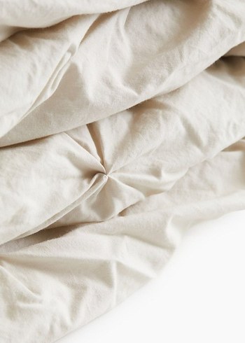 H&M Krem Nervürlü Yatak Örtüsü 180x250 - Görsel 5