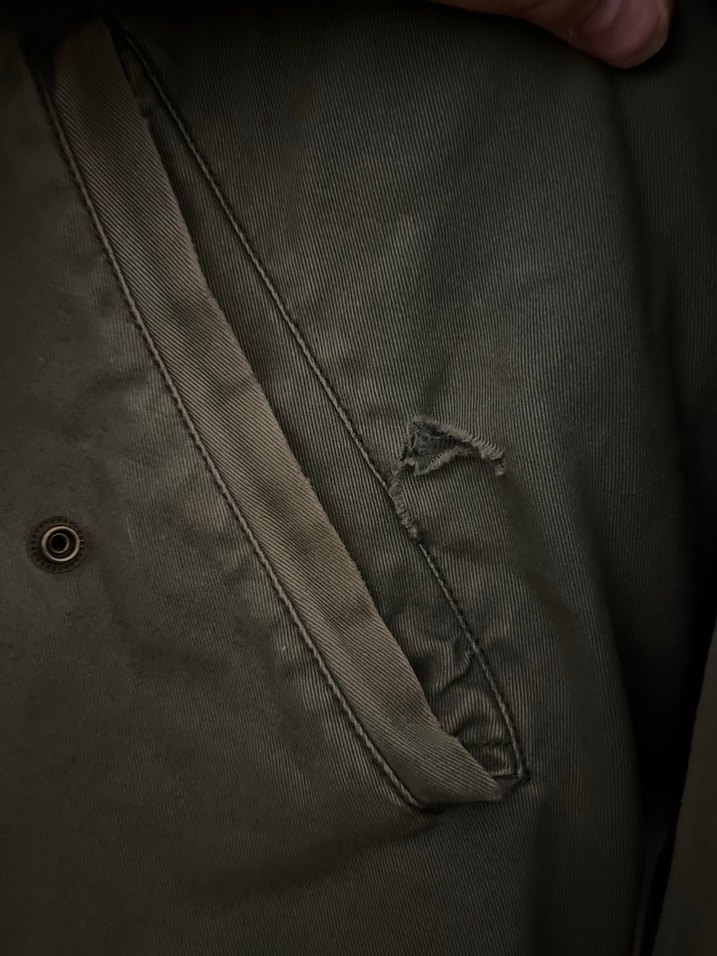 Kadın Haki Kapüşonlu Düğmeli Ceket - Görsel 4