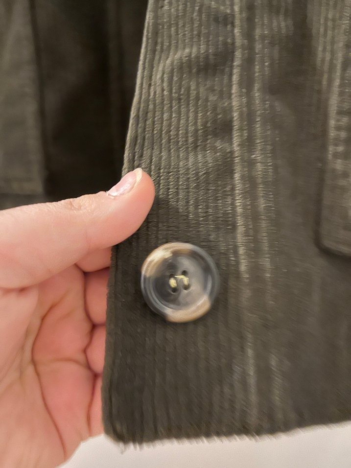 Düğmeli haki  Kadın kısaCeket - Görsel 3