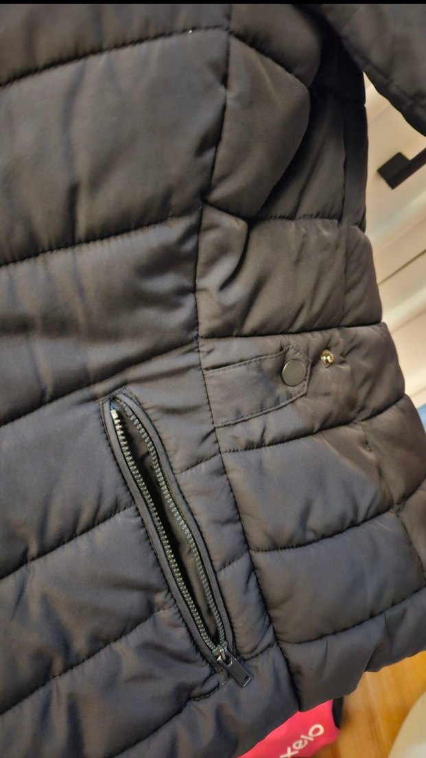 Gri Kürklü Kadın Kışlık Mont 38 beden H&M - Görsel 3