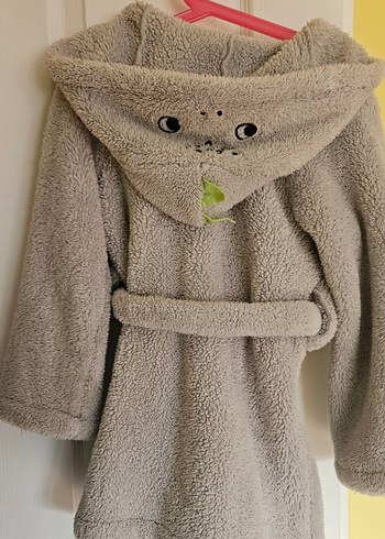 Erkek kiz Çocuk Gri Kapüşonlu 6-7 yas sabahlik penti - Görsel 3