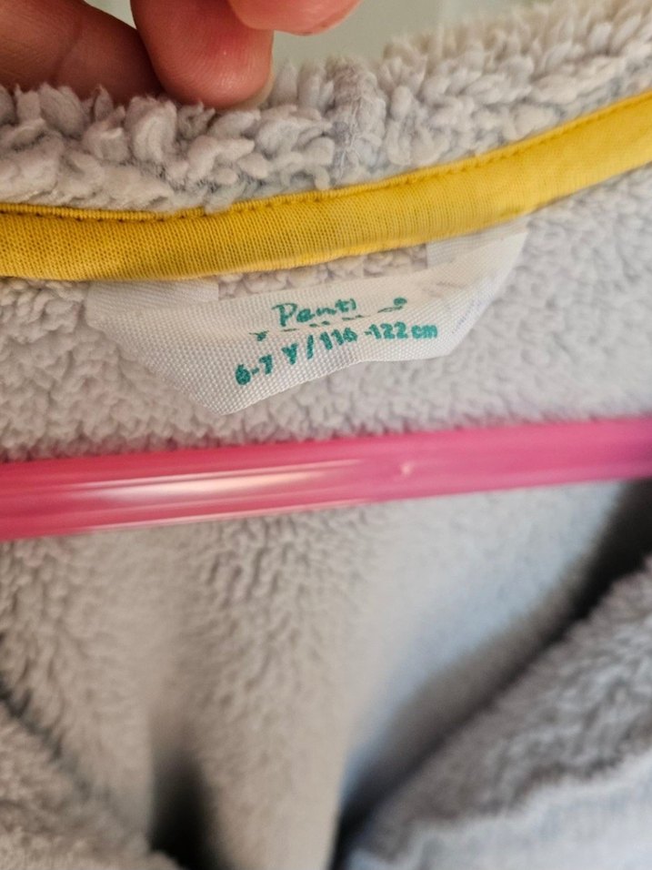 Erkek kiz Çocuk Gri Kapüşonlu 6-7 yas sabahlik penti - Görsel 2