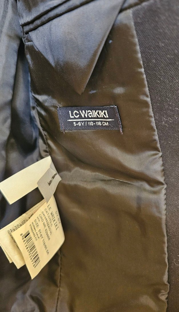 Siyah Düğmeli Notched Lapel Tuxedo Ceket LCW 5-6 YAS - Görsel 2