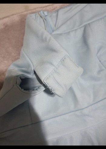 Mavi straptez kollu Uzun Abiye Elbise - Görsel 2