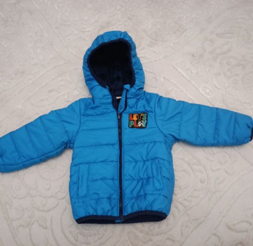 Kapüşonlu Fermuarlı Erkek Çocuk Mevsimlik Mont - Görsel 3