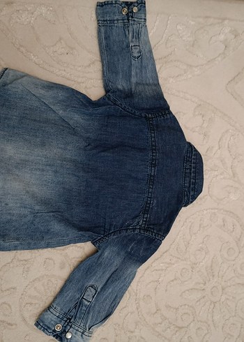 Erkek Çocuk Düğmeli Kot Gömlek - Görsel 3