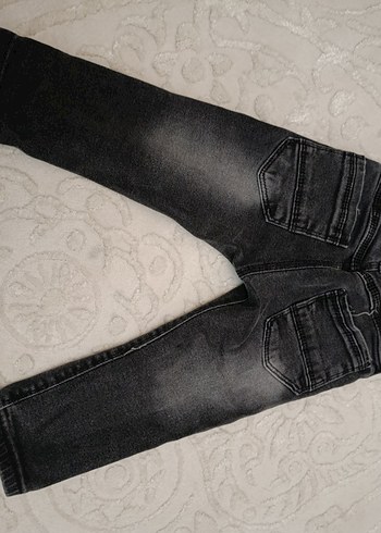 Siyah Baskılı Erkek Kot Pantolon - Görsel 2