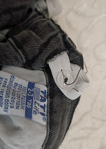 Siyah Baskılı Erkek Kot Pantolon - Görsel 4