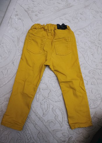 Sarı Erkek Çocuk Dar Kesim Pantolon - Görsel 2