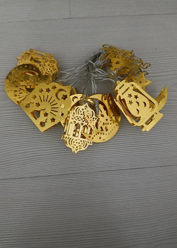 Altın Renk Ay ve Yıldızlı Dekoratif Işık - Görsel 3