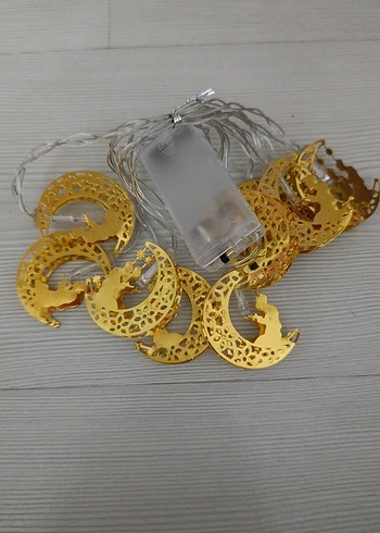 Altın Renk Ay ve Yıldızlı Dekoratif Işık - Görsel 4