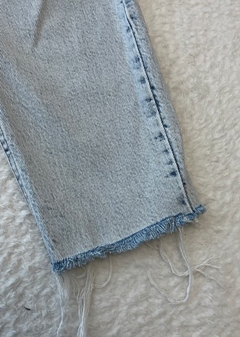 Kadın Gri Midi Kot Pantolon - Görsel 2