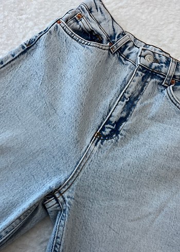 Kadın Gri Midi Kot Pantolon - Görsel 3