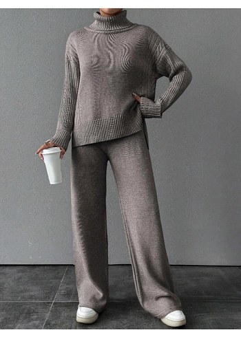 Balıkçı yaka %100 Akrilik triko takım - Görsel 5