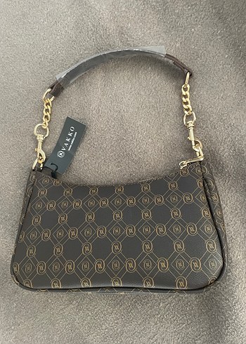 Vakko Zincir Detaylı Kahverengi Kadın Çanta - Görsel 4