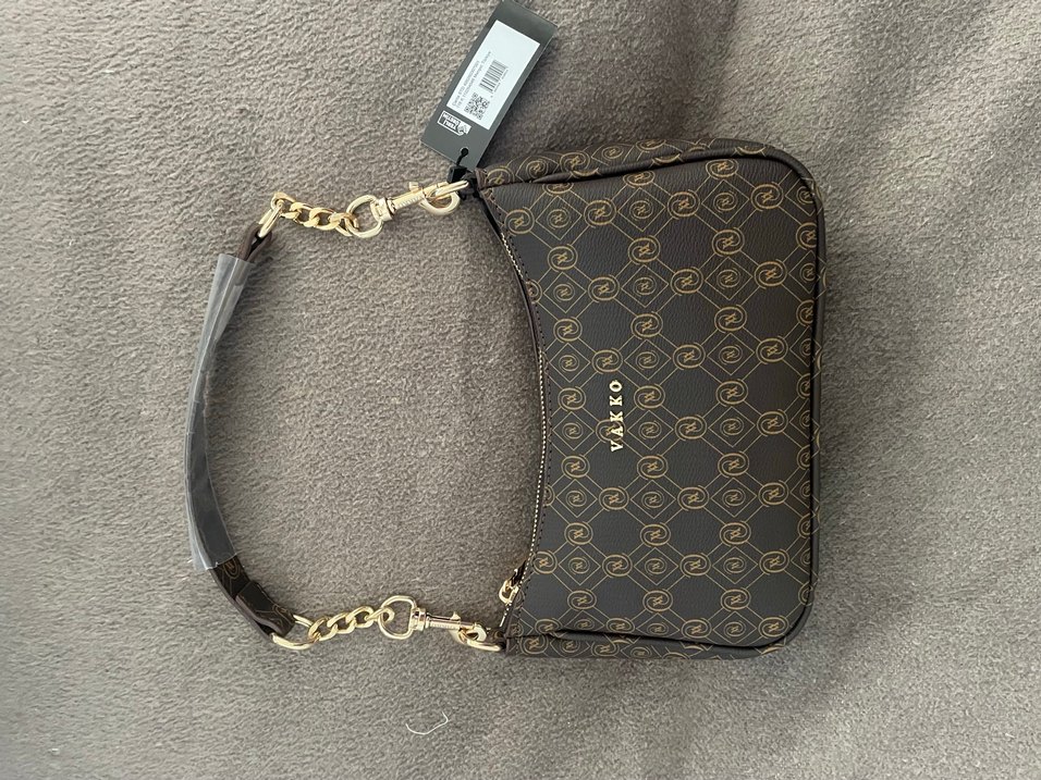 Vakko Zincir Detaylı Kahverengi Kadın Çanta - Görsel 3