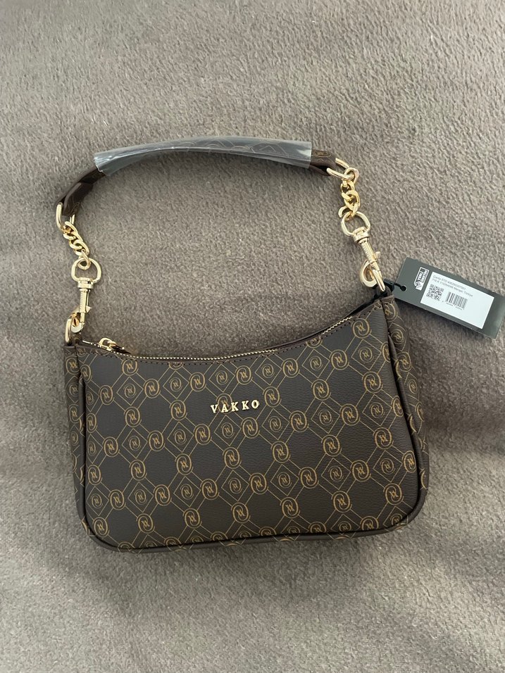 Vakko Zincir Detaylı Kahverengi Kadın Çanta - Görsel 2