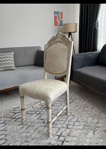 Sandalye beyaz ahşap - Görsel 2
