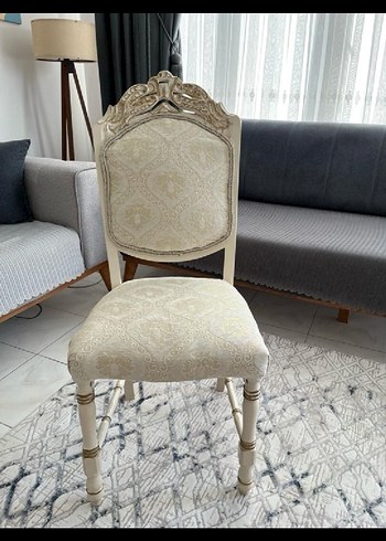Sandalye beyaz ahşap - Görsel 3