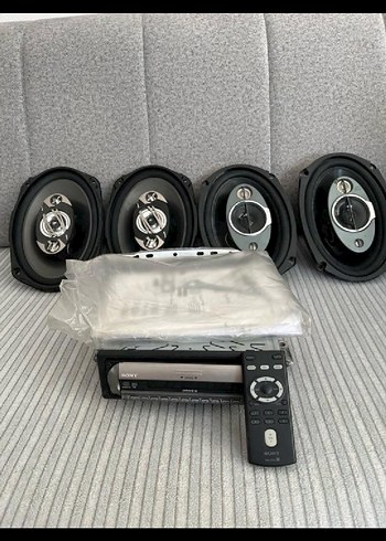 4 Hoparlörlü Siyah Gri Müzik Sistemi - Görsel 2