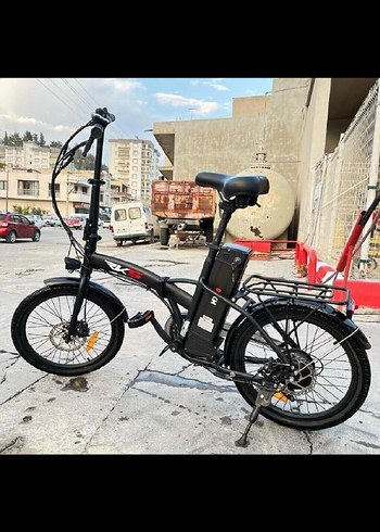 Katlanabilir Siyah Elektrikli Bisiklet - Görsel 4