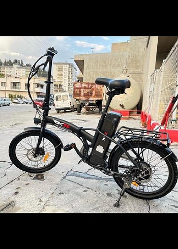 Katlanabilir Siyah Elektrikli Bisiklet - Görsel 2