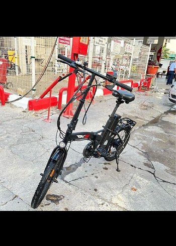 Katlanabilir Siyah Elektrikli Bisiklet - Görsel 3