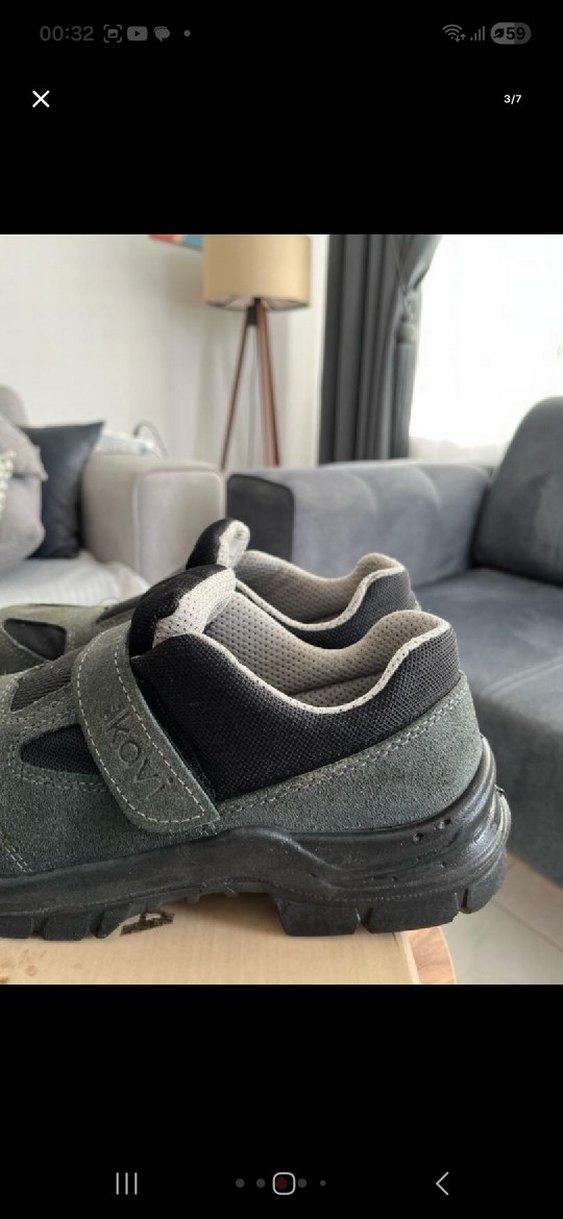 Gri Erkek çelik burun iş ayakkabısı - Görsel 4