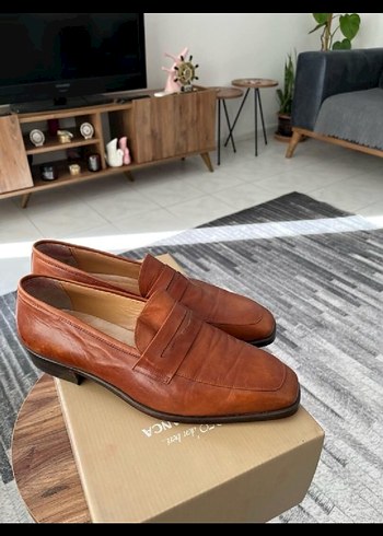 Bej Parlak Deri Erkek Klasik Ayakkabı - Görsel 2