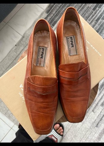 Bej Parlak Deri Erkek Klasik Ayakkabı - Görsel 3