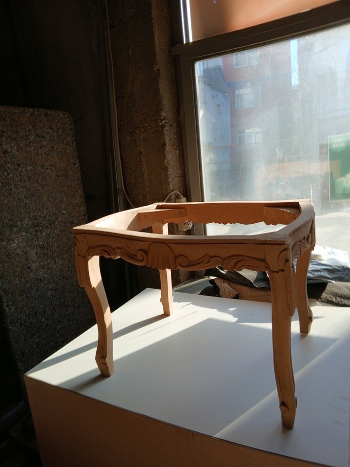 ham oymalı dekoratif sehpa - Görsel 2