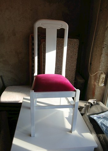 Beyaz yemek sandalyesi - Görsel 4