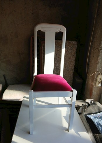 Beyaz yemek sandalyesi - Görsel 2